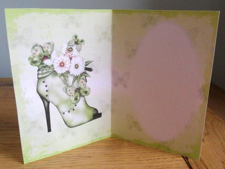 Minty Flowerheads Over Heel Insert by Johanna Lambert