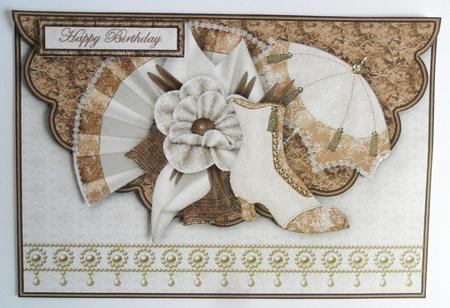 Vintage Elegance Envelope Card by Johanna Lambert