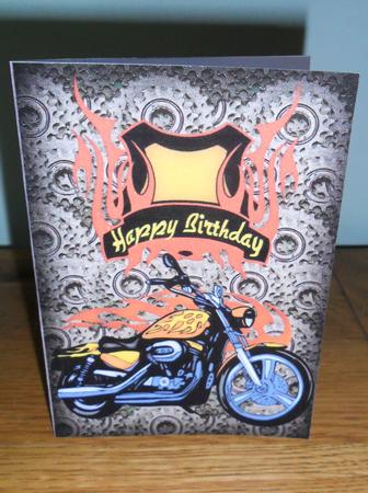 Flaming Birthday Card by Johanna Lambert
