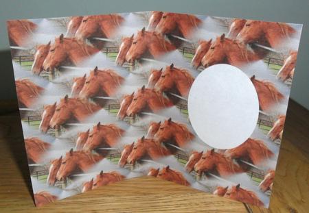 Two Brown Horses Insert by Johanna Lambert