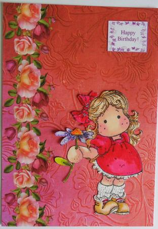 A4 Backing Paper Romantic Roses by Johanna Lambert