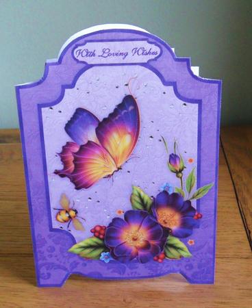 Blooming Butterfly A4 Screen Card by Johanna Lambert