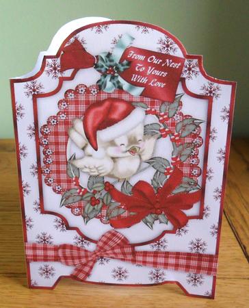 The Christmas Sparrow A4 Screen Card by Johanna Lambert