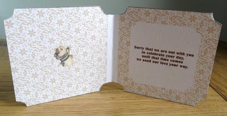 Mans Best Friend Mister Dog Birthday Insert by Johanna Lambert