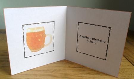 A Beer Stamp Fun Insert by Johanna Lambert