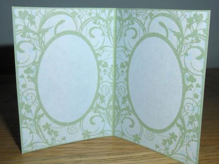 Flower Scroll Frame Insert by Johanna Lambert