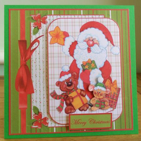 Santa Bear and Mouse by Johanna Lambert