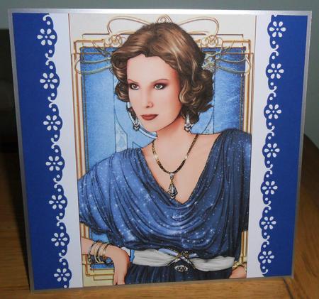 Art Deco Lady Elise Blue Topper by Johanna Lambert