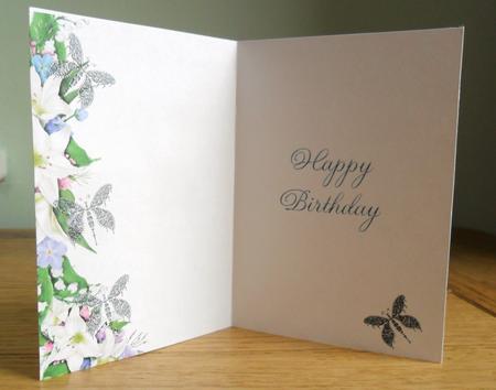 Floral Birthday Insert 1 by Johanna Lambert