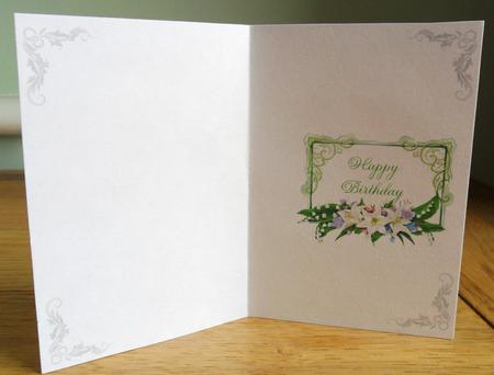 Floral Birthday Insert 2 by Johanna Lambert