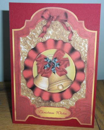 Christmas Bells A4 Screen Card by Johanna Lambert
