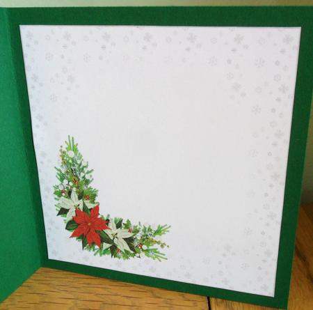 8x8 White Christmas Floral Insert Plate by Johanna Lambert