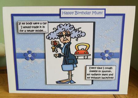 Stella Compares Herself to a Car Quick Card by Johanna Lambert