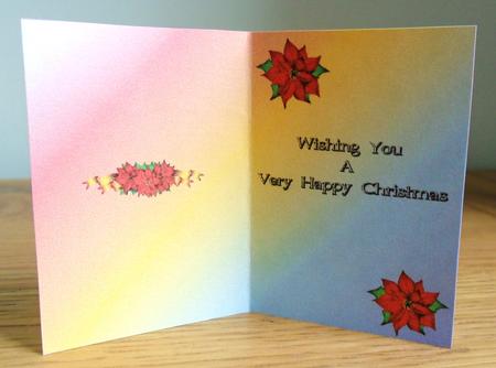 Christmas Poinsettia Insert 4 by Johanna Lambert
