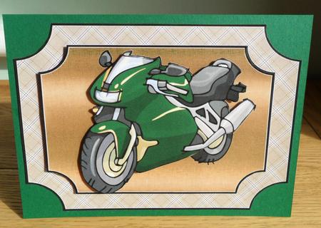 Green Superbike by Johanna Lambert