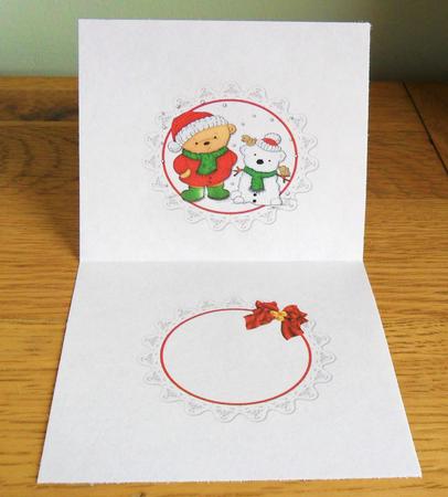 Teds Teddy Snowman Insert by Johanna Lambert