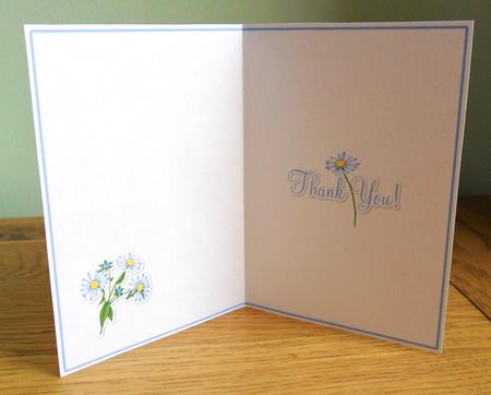 Daisy Thank-you Insert by Johanna Lambert