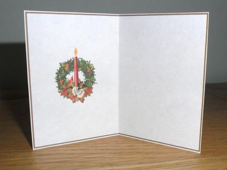 Xmas Candle & Wreath Insert1 by Johanna Lambert