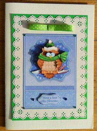 Have a Hoot This Christmas Owl Topper & Decoupage by Johanna Lambert