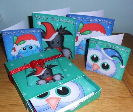 3D Top Drawer Xmas Cute Fun Cards Bumper Kit by Johanna Lambert