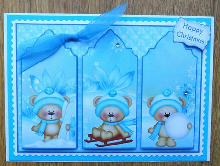 Winter Bears Triptych by Johanna Lambert