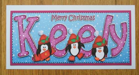 Xmas Large Dl Keely Quick Card N 3D Decoupage by Johanna Lambert