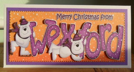 Xmas Large Dl Wexford Quick Card N 3D Decoupage by Johanna Lambert