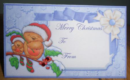 Christmas Robins Money Wallet by Johanna Lambert