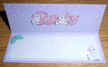 Xmas Ruby Matching Large Dl Insert by Johanna Lambert