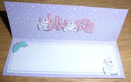 Xmas Alyssa Matching Large Dl Insert by Johanna Lambert