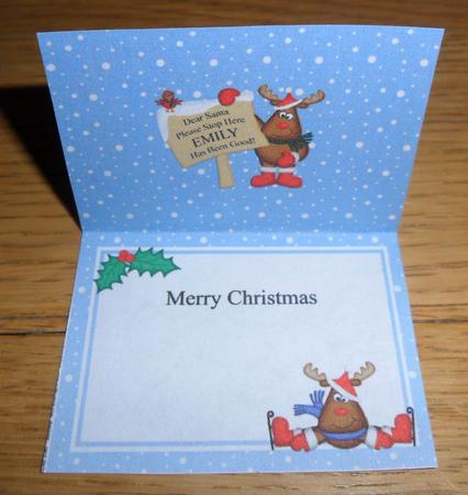 Xmas Rudolph Emily's Been Good Matching A5 Insert by Johanna Lambert