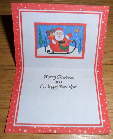 A5 Xmas Ben Polar Bear's Cracker Matching Insert by Johanna Lambert