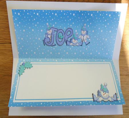 Xmas Joe Matching Large Dl Insert by Johanna Lambert