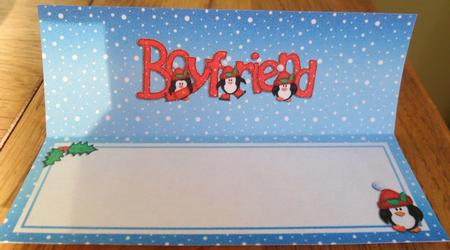 Xmas Boyfriend Matching Large Dl Insert by Johanna Lambert