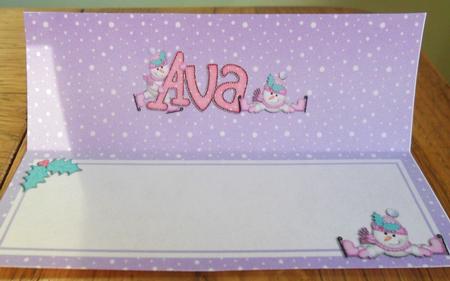 Xmas Ava Matching Large Dl Insert by Johanna Lambert