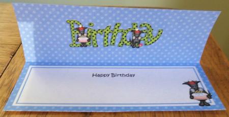 Scottie Dog Birthday Matching Large Dl Insert by Johanna Lambert