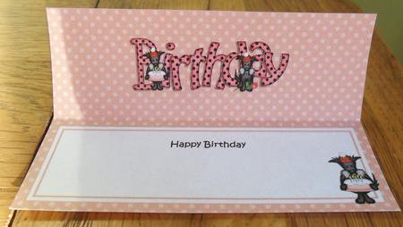 Scottie Dog Birthday Matching Large Dl Insert by Johanna Lambert