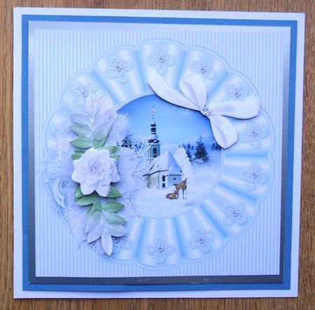8x8 Ice Blue Christmas by Johanna Lambert