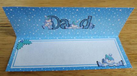 Xmas Dad Matching Large Dl Insert by Johanna Lambert