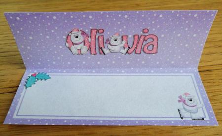 Xmas Olivia Matching Large Dl Insert by Johanna Lambert