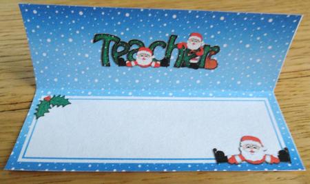 Xmas Teacher Matching Large Dl Insert by Johanna Lambert