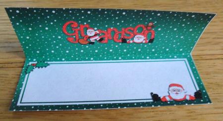 Xmas Grandson Matching Large Dl Insert by Johanna Lambert
