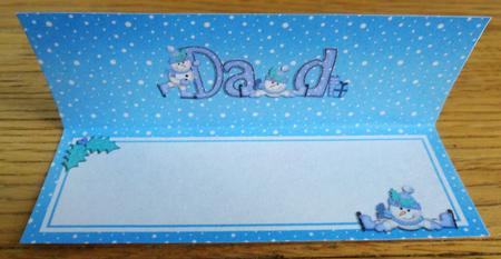 Xmas Dad Matching Large Dl Insert by Johanna Lambert