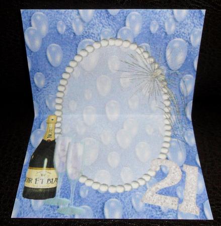 A4 21st Birthday Celebration Insert by Johanna Lambert