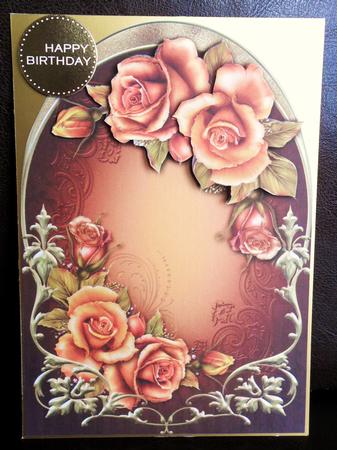 Fantasy Roses Arched Topper + Decoupage by Johanna Lambert