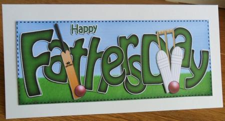 Fathers Day Large Dl Card N 3D Decoupage by Johanna Lambert