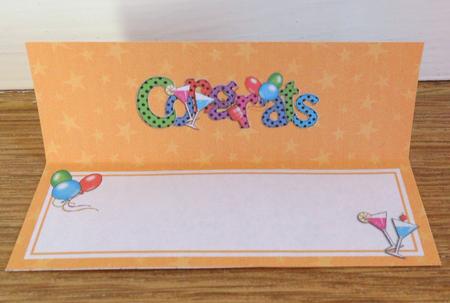 Congrats Celebrations Large Dl Matching Insert by Johanna Lambert