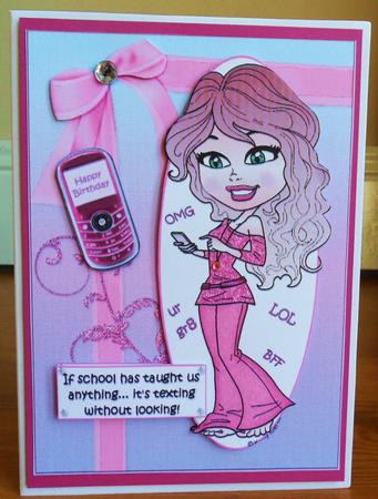 Texting Diva Quick Card by Johanna Lambert