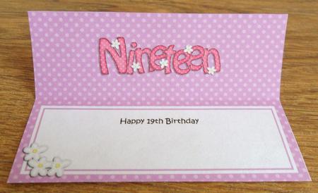 19th Birthday Large Dl Matching Large Dl Insert by Johanna Lambert