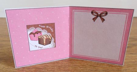 Fondant Fancies Birthday Cakes Matching Square Insert by Johanna Lambert